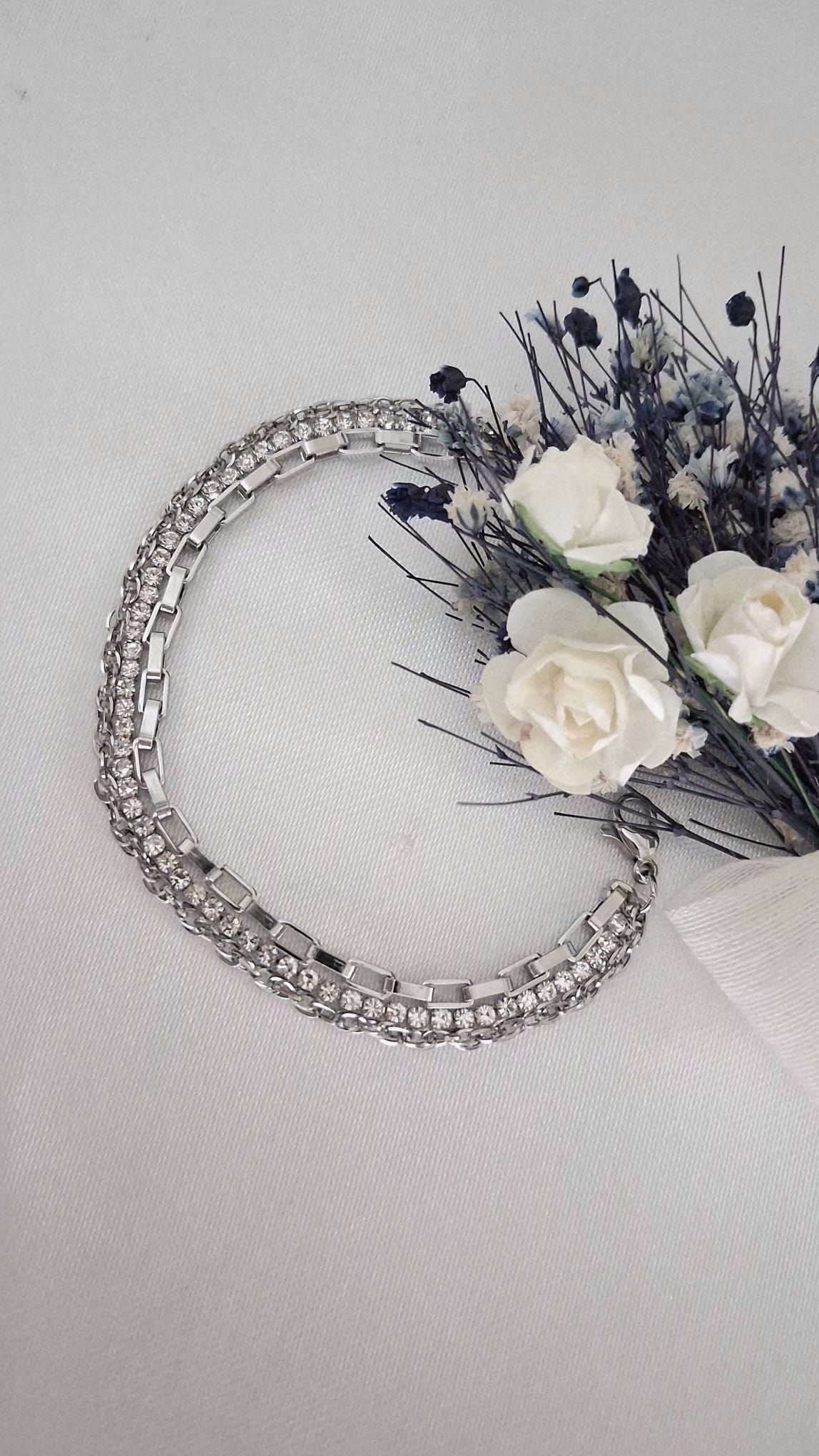 XUPING Bileklik - Kare Taş Detaylı Çok Katmanlı